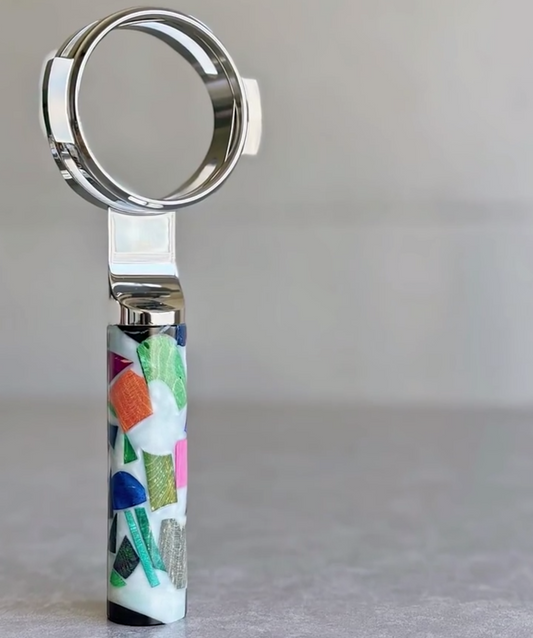 Stained Glass Mosaic Artisan Bottomless Portafilter | Breville 54mm/58mm