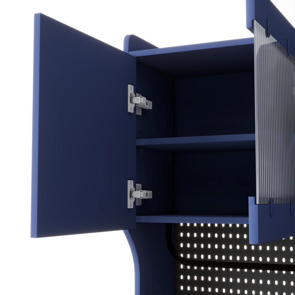 75″ Freestanding Buffet with Hutch, 63-Inch Large Coffee Bar Cabinet