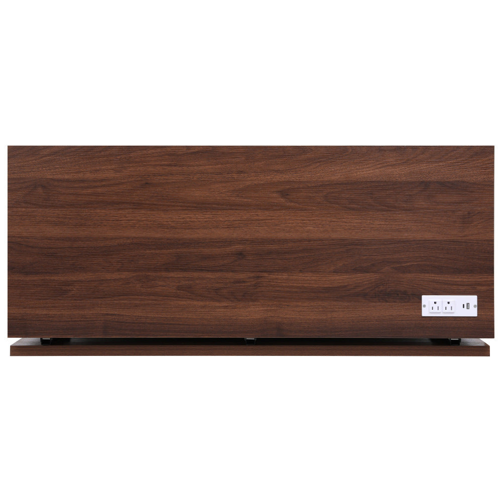 46.5 Rolling Kitchen Island with Drop Leaf & Charging - TimberFlare