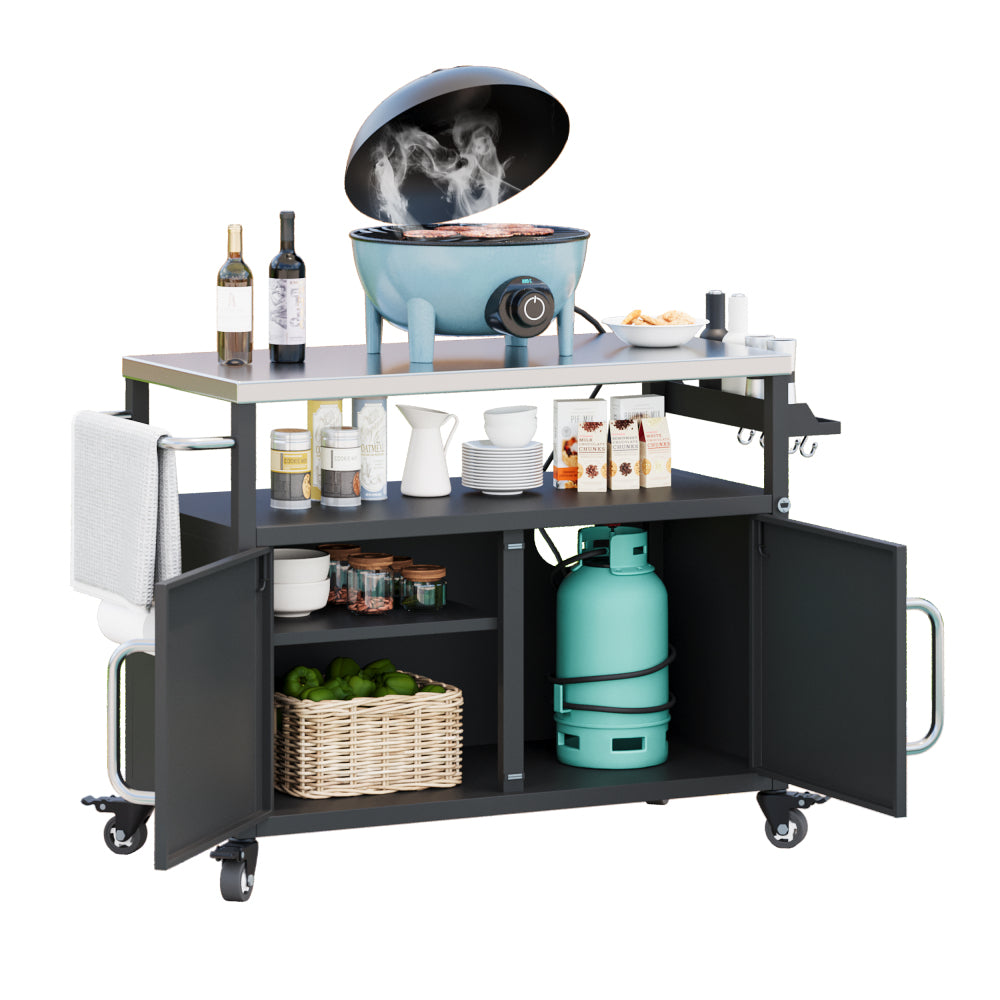 Outdoor Kitchen Island with Complete Sink Station - TimberFlare