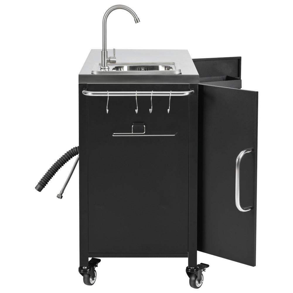 Outdoor Kitchen Island with Complete Sink Station - TimberFlare