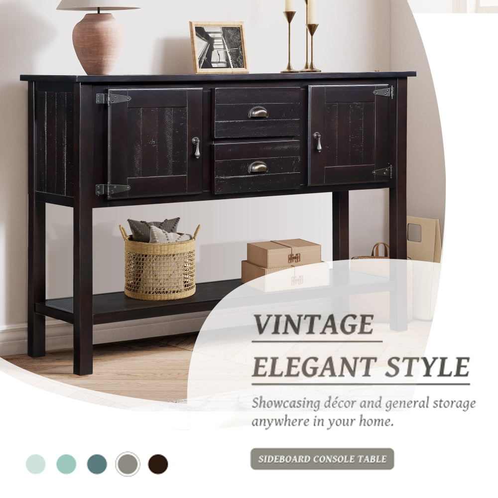 Mid Century Retro Solid Wood Sideboard