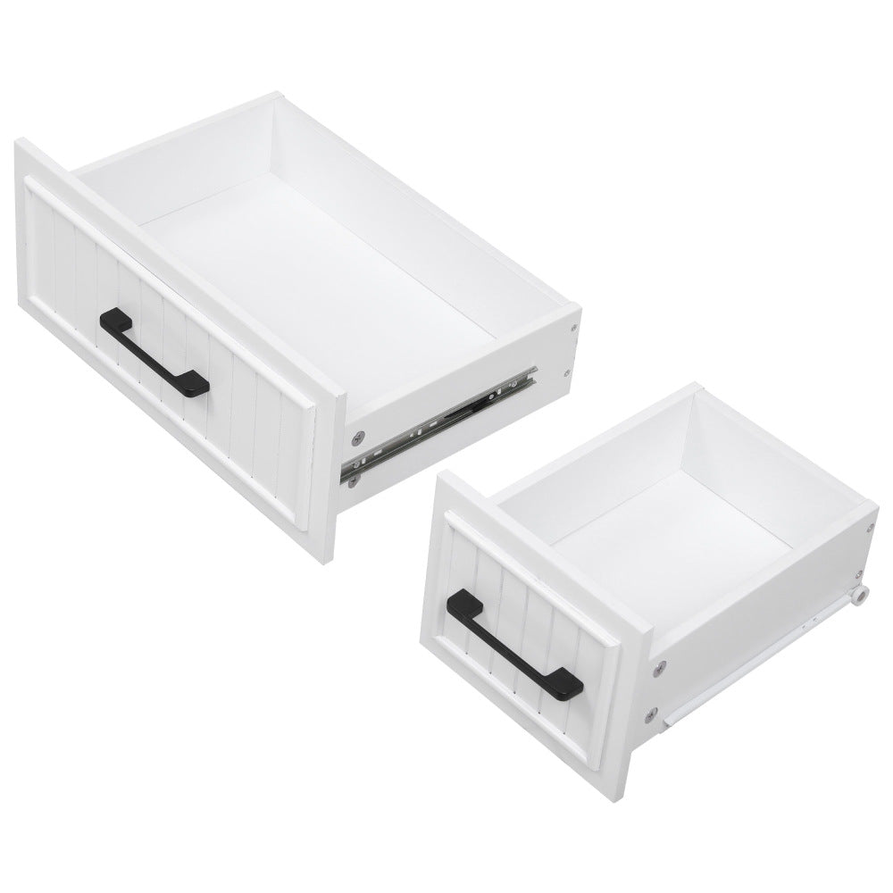 56.5" Rolling Kitchen Island with Charging - TimberFlare