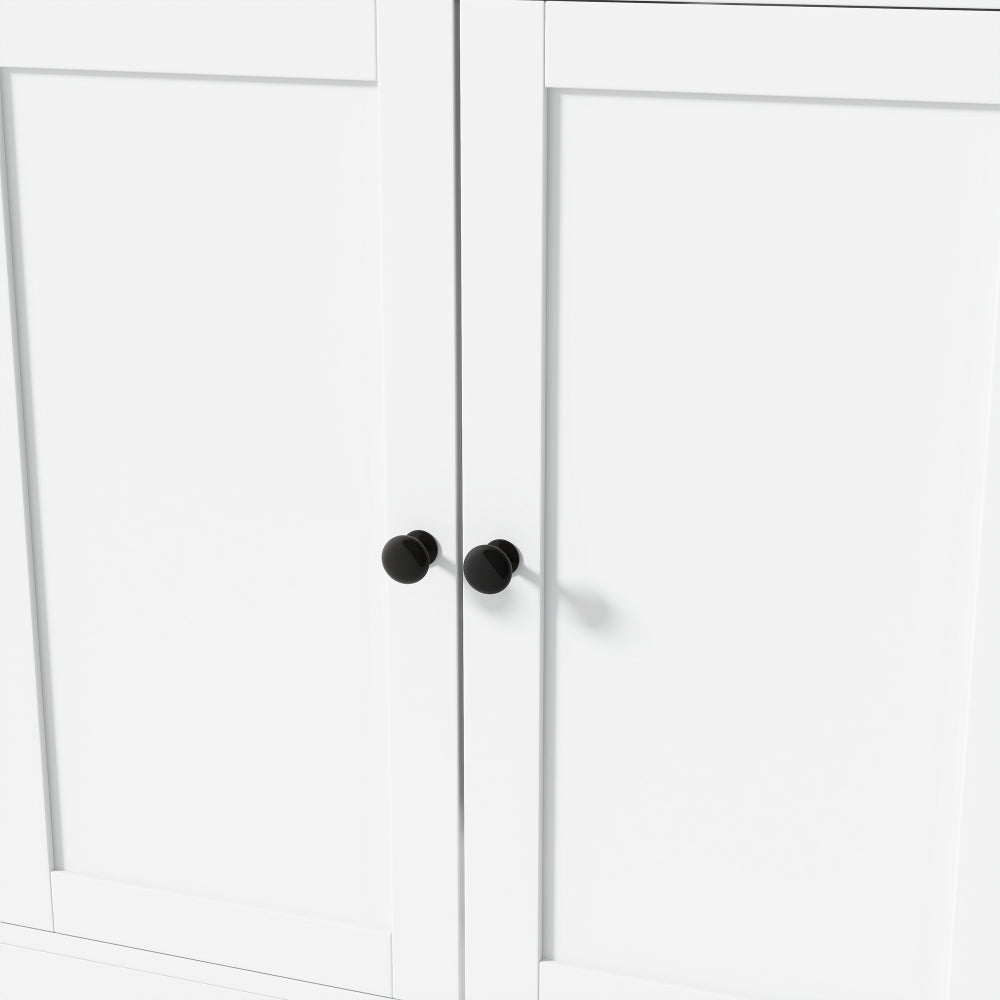 70'' Tall Pantry Buffet with Pull-Out Spice Rack - TimberFlare
