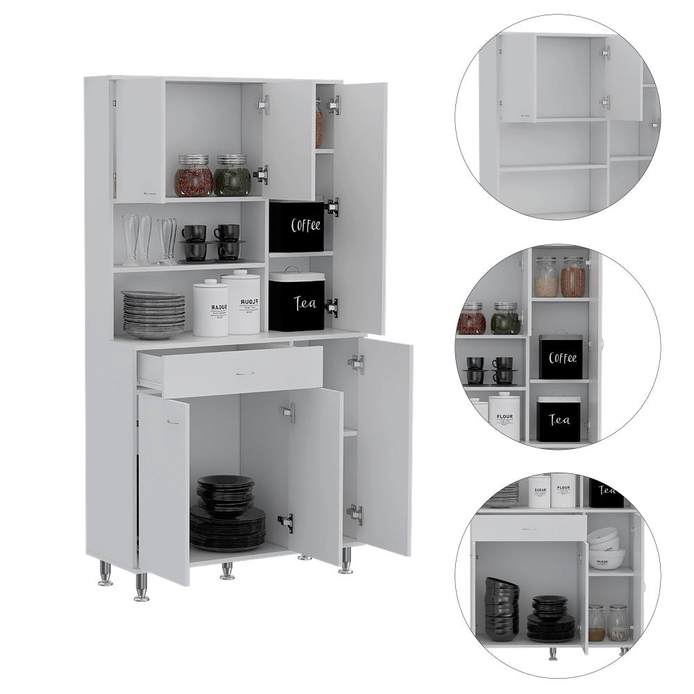 Venice Tall Pantry Cabinet - TimberFlare