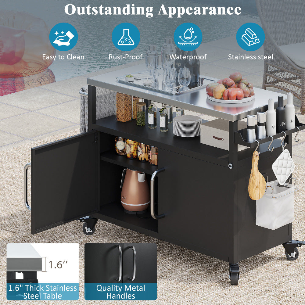Outdoor Kitchen Island with Complete Sink Station - TimberFlare