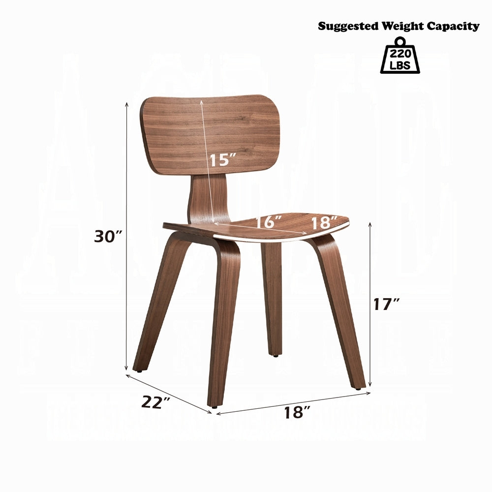 Dining Table Set for 4 with Walnut Finish & Boucle Chairs - TimberFlare