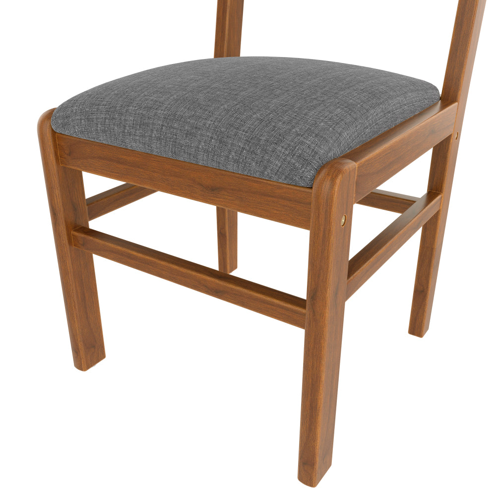 Dining Table Set 5-Piece with Upholstered Chairs - TimberFlare