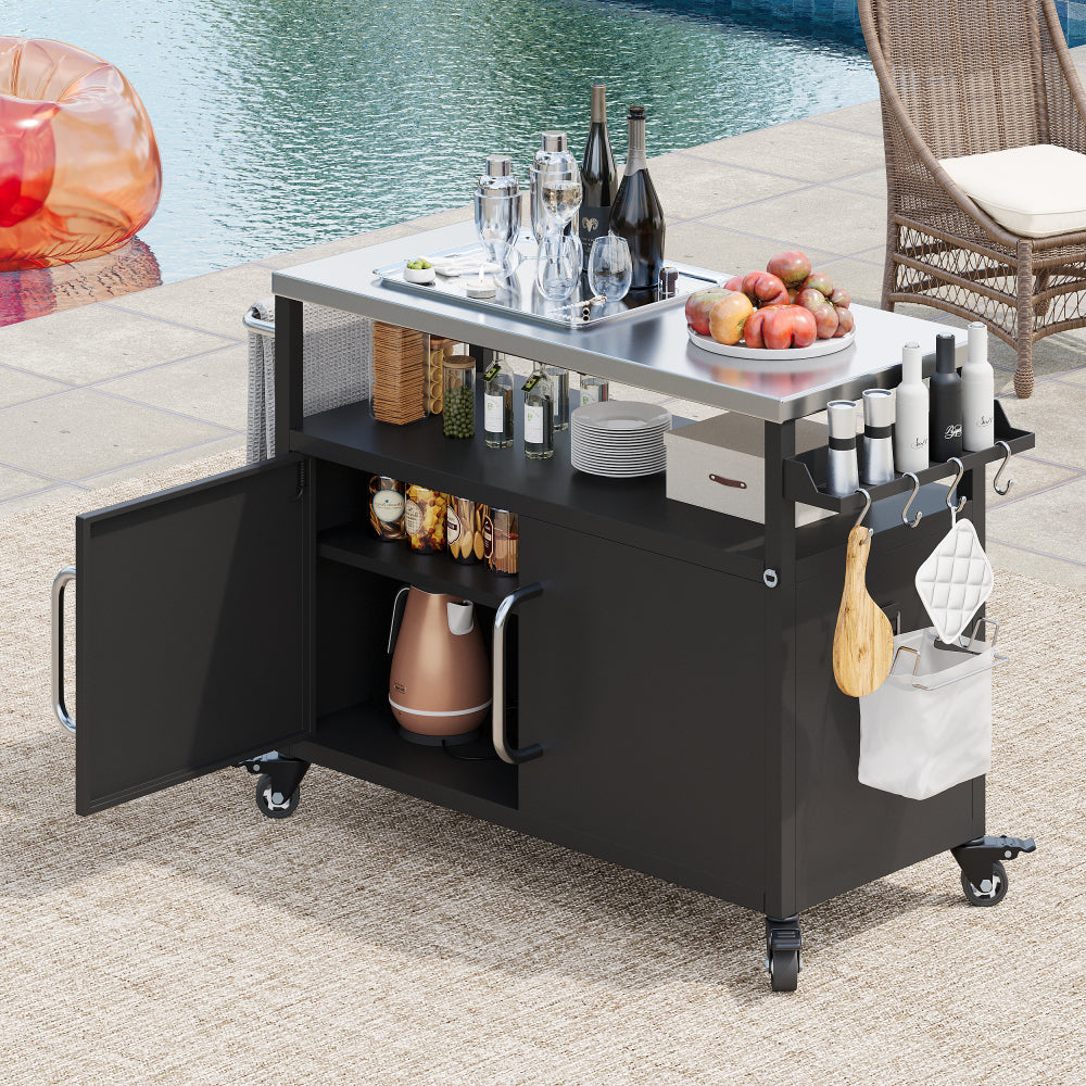 Outdoor Kitchen Island with Complete Sink Station - TimberFlare