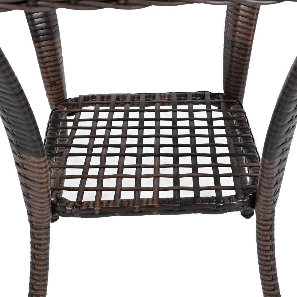 3-Piece Patio Set with Swivel Rocking Chairs - TimberFlare