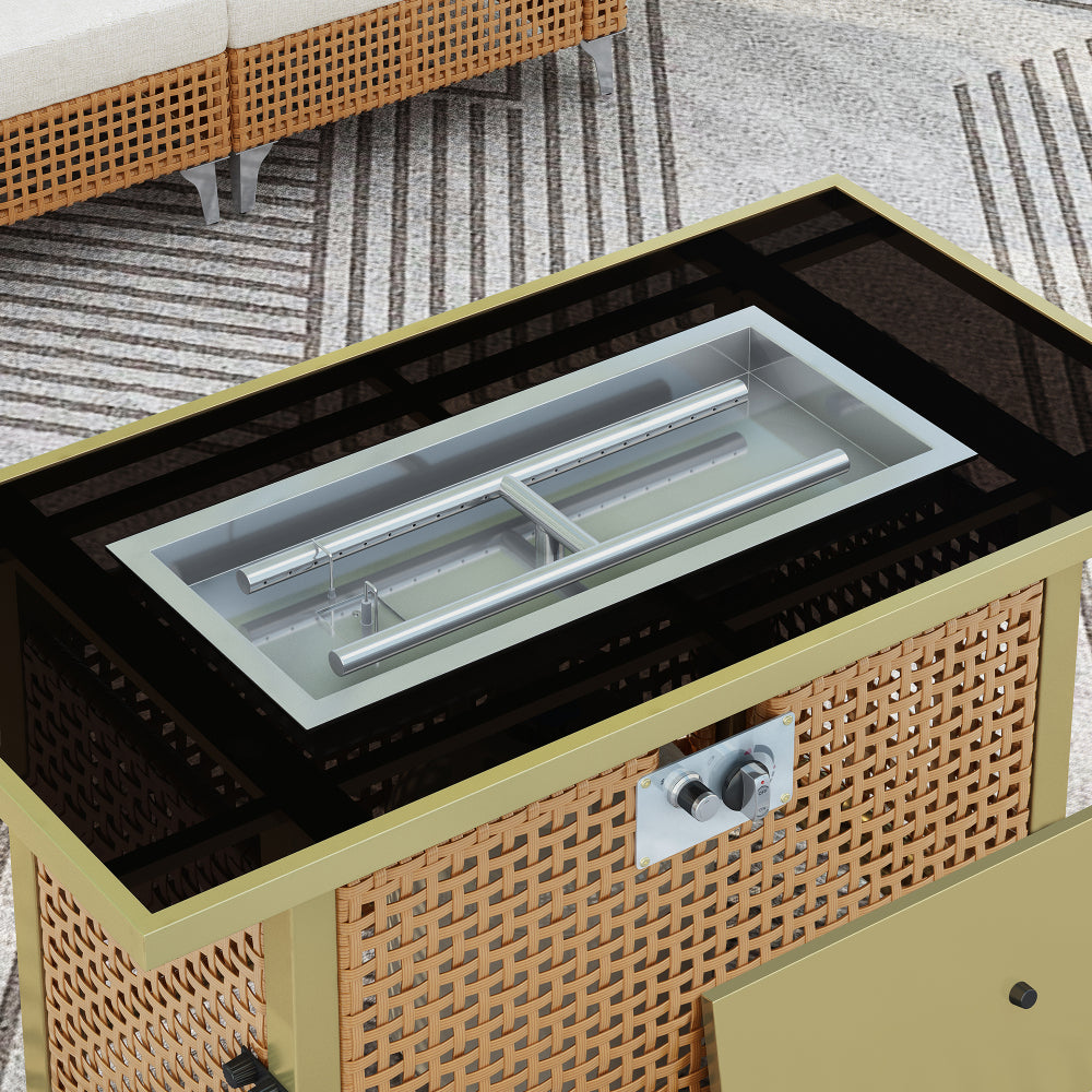 Propane Gas Outdoor Fire Table, 60,000 BTU - TimberFlare