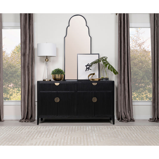 Mason Black Transitional Sideboard - TimberFlare