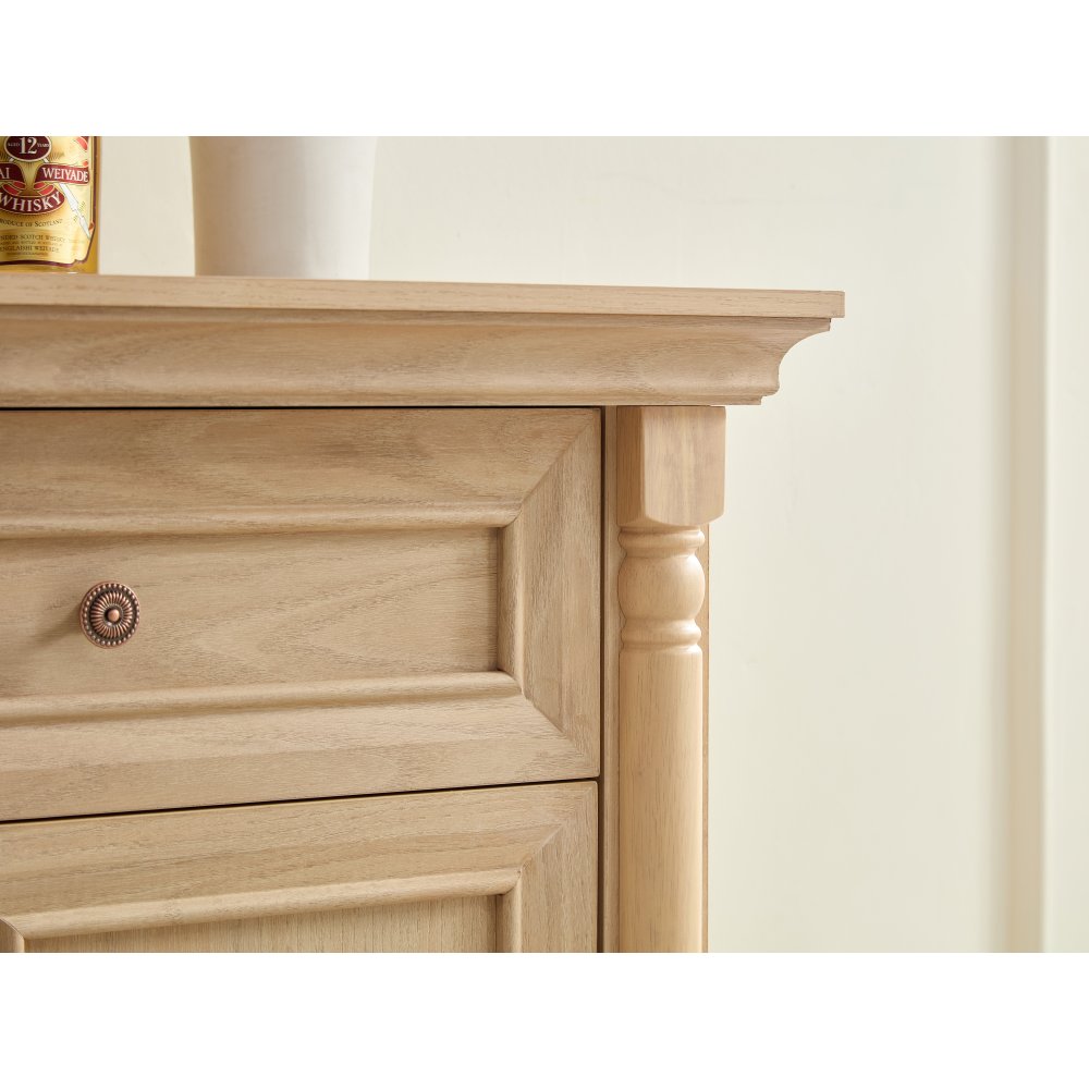55″ Farmhouse Sideboard with Roman Column Detail, Wood