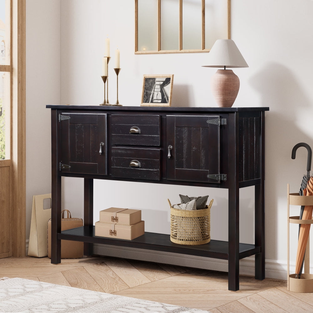 Mid Century Retro Solid Wood Sideboard
