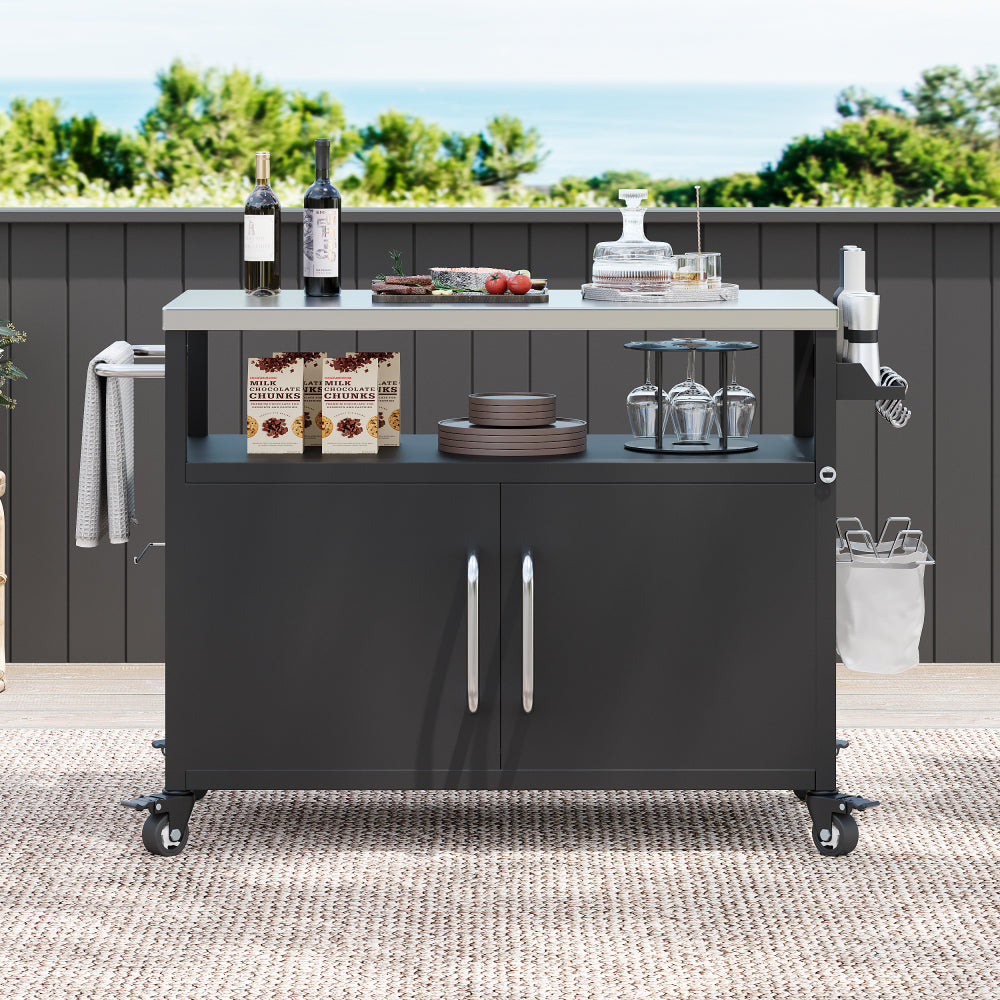 Outdoor Kitchen Island with Complete Sink Station - TimberFlare