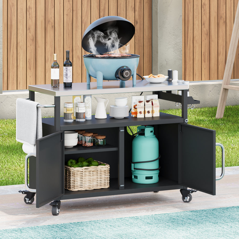 Outdoor Kitchen Island with Complete Sink Station - TimberFlare