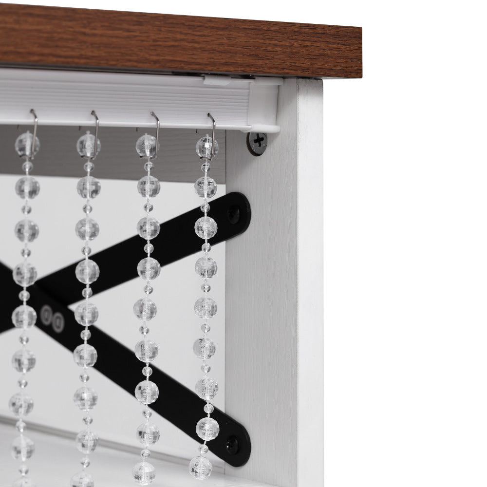 46.5 Rolling Kitchen Island with Drop Leaf & Charging - TimberFlare