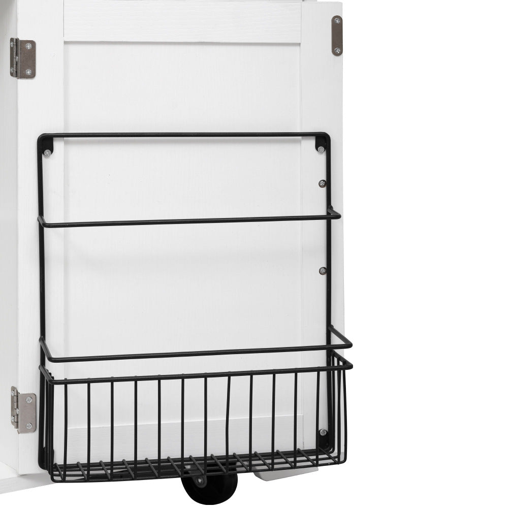 46.5 Rolling Kitchen Island with Drop Leaf & Charging - TimberFlare