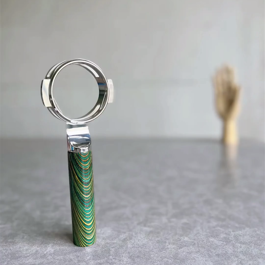 Prismatic Stripe Artisan Bottomless Portafilter | Breville 54mm/58mm