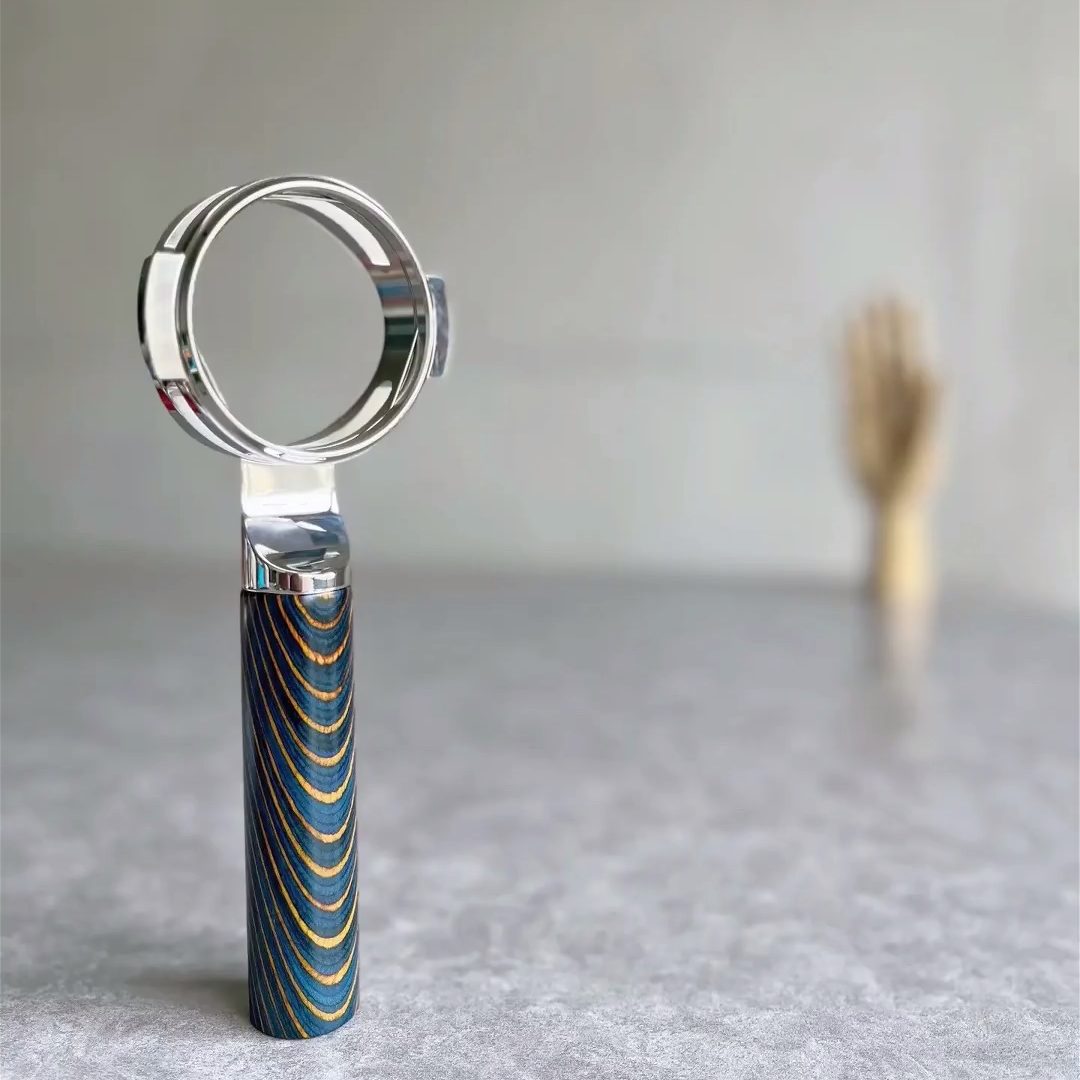 Prismatic Stripe Artisan Bottomless Portafilter | Breville 54mm/58mm