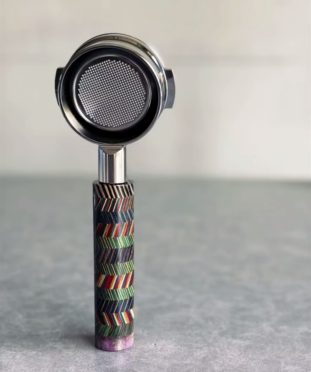 Harbor Trace Artisan Bottomless Portafilter alternate angle 7 for La Marzocco