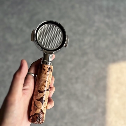 Obsidian Burl Artisan Bottomless Portafilter | Breville 54mm/58mm