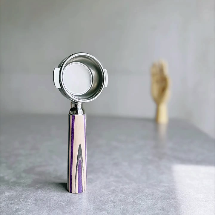 Amethyst Stripe Artisan Bottomless Portafilter | Breville 54mm/58mm