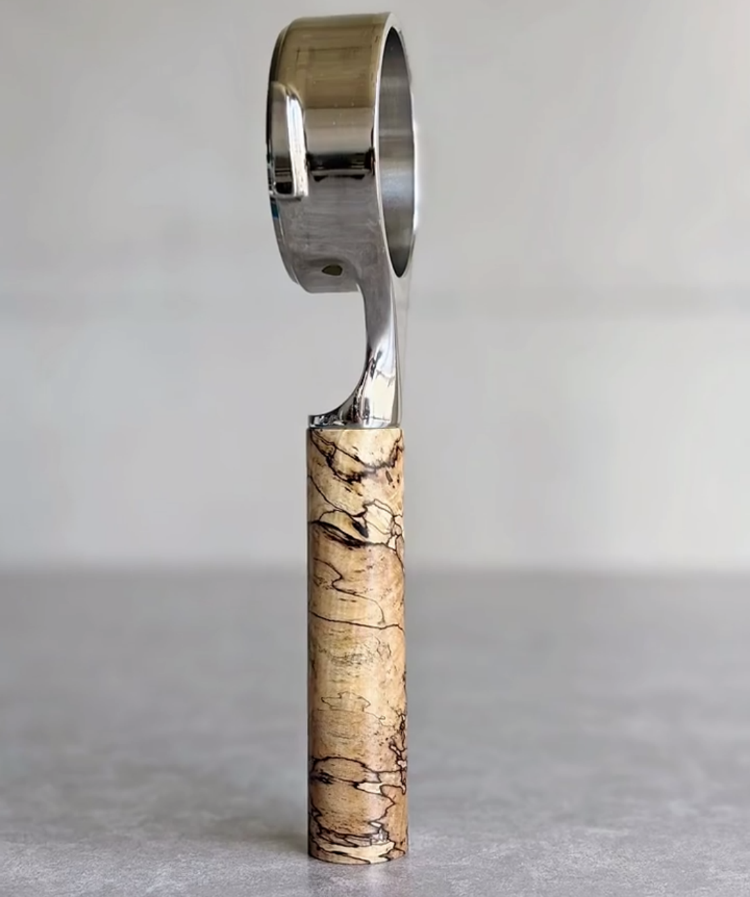 Earthen Map Artisan Bottomless Portafilter alternate angle 5 for compatible espresso machine