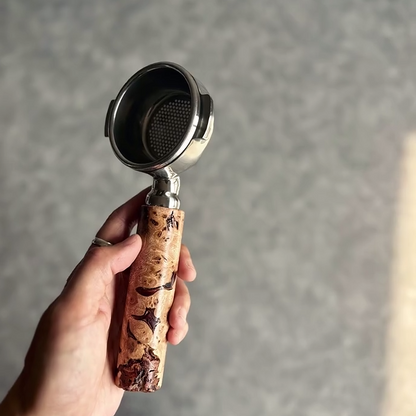 Obsidian Burl Artisan Bottomless Portafilter | Breville 54mm/58mm