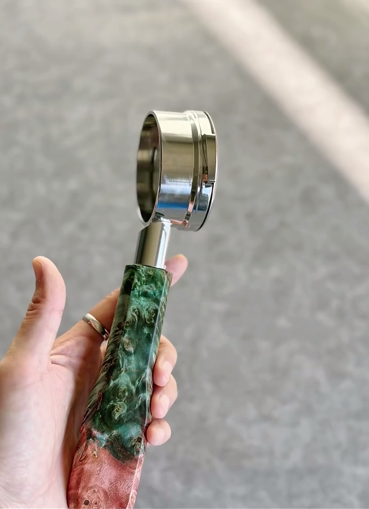 Veridian Copper Artisan Bottomless Portafilter | La Marzocco 58mm