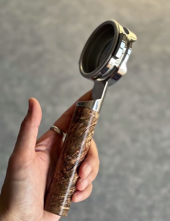 Galactic Burl Artisan Bottomless Portafilter | Breville 54mm/58mm