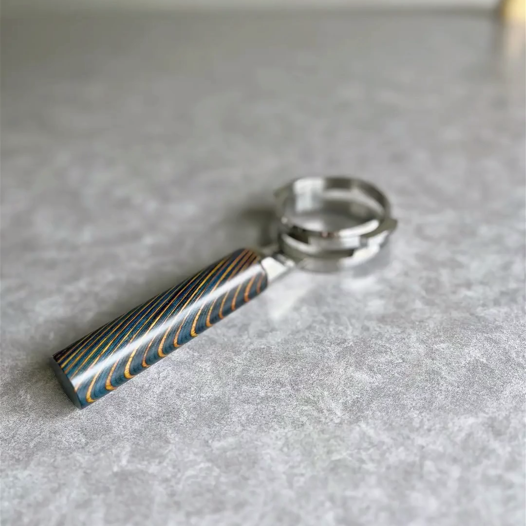 Prismatic Stripe Artisan Bottomless Portafilter | Breville 54mm/58mm