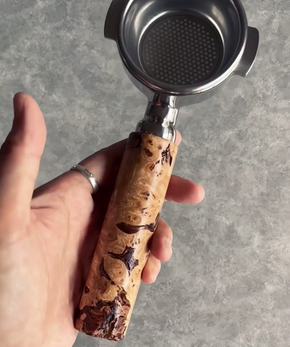 Obsidian Burl Artisan Bottomless Portafilter | Breville 54mm/58mm