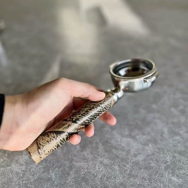 Ancient Grain Artisan Bottomless Portafilter alternate angle 10 for compatible espresso machine