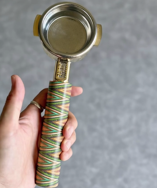 Chevron Prism Artisan Bottomless Portafilter | Breville 54mm/58mm