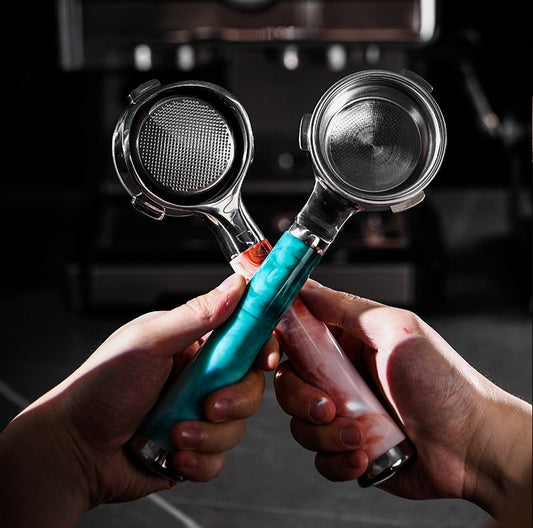 Marbled Resin Bottomless Portafilter | La Marzocco 58mm