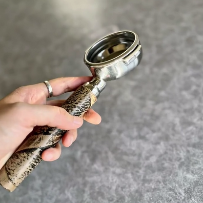 Ancient Grain Artisan Bottomless Portafilter for compatible espresso machine