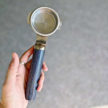 Midnight Stripe Artisan Bottomless Portafilter | Breville 54mm/58mm