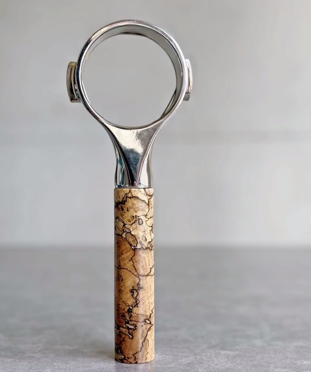 Spalted Maple Artisan Bottomless Portafilter for La Marzocco
