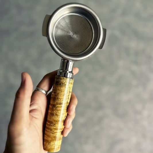 Golden Wave Artisan Bottomless Portafilter | Breville 54mm/58mm