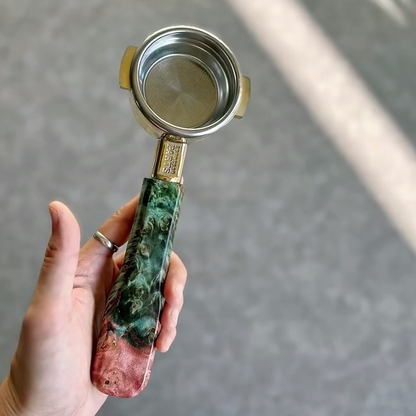 Veridian Copper Artisan Bottomless Portafilter | La Marzocco 58mm