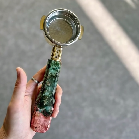 Veridian Copper Artisan Bottomless Portafilter | La Marzocco 58mm