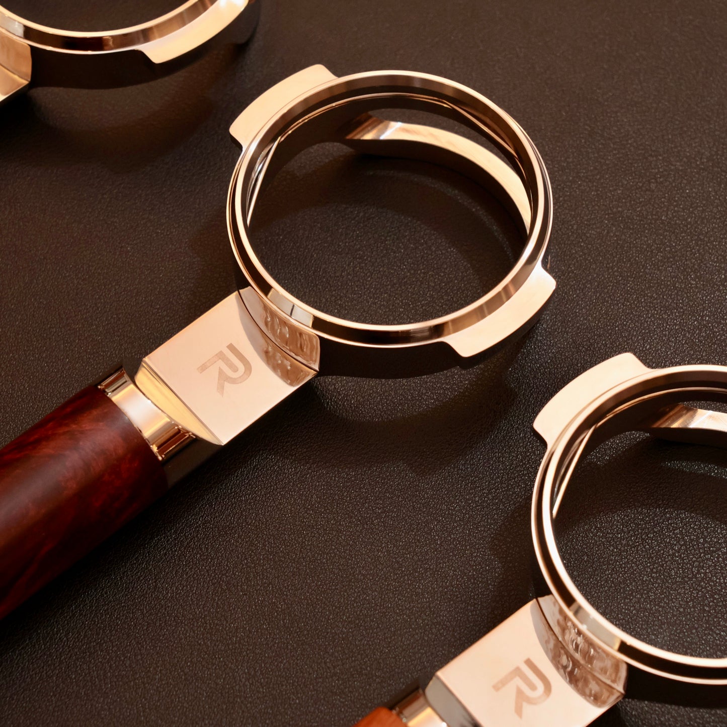 Bespoke Hardwood Bottomless Portafilter | La Marzocco 58mm