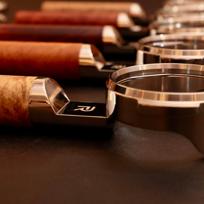 Bespoke Hardwood Bottomless Portafilter | La Marzocco 58mm