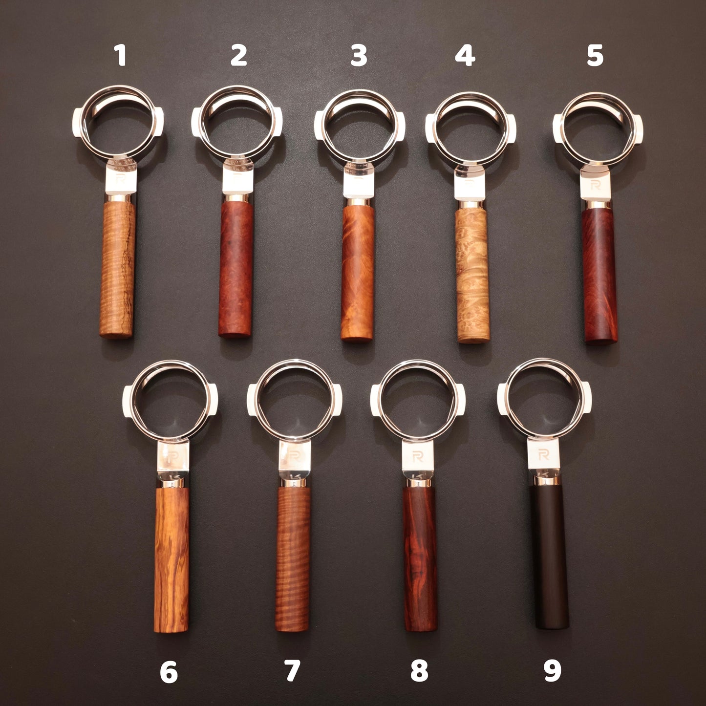 Bespoke Hardwood Bottomless Portafilter | La Marzocco 58mm