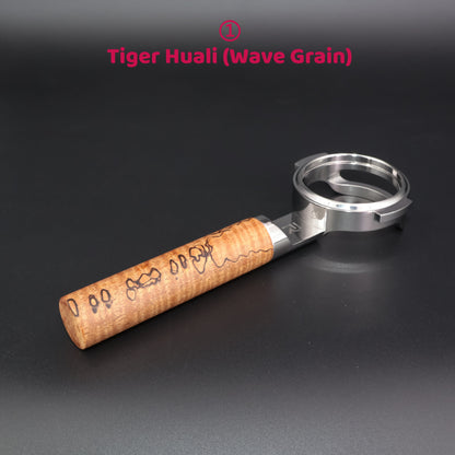 Bespoke hardwood handle – ① Tiger Huali (Wave Grain)