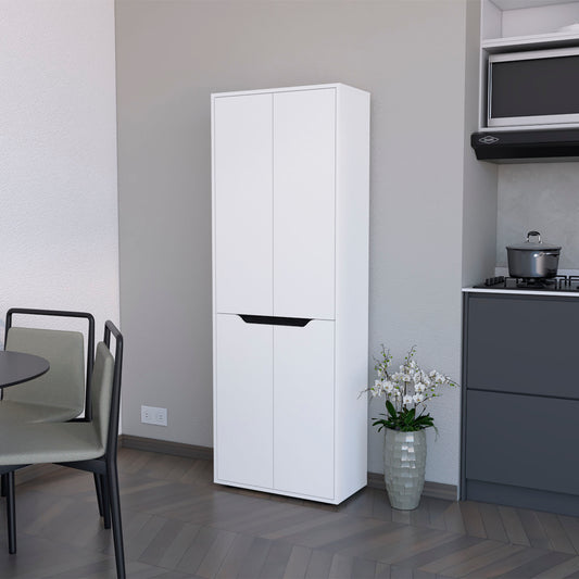 Slimline Pantry Cabinet with 4 Doors - TimberFlare
