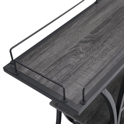 3 -Tier Industrial Bar Cart - TimberFlare