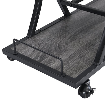 3 -Tier Industrial Bar Cart - TimberFlare