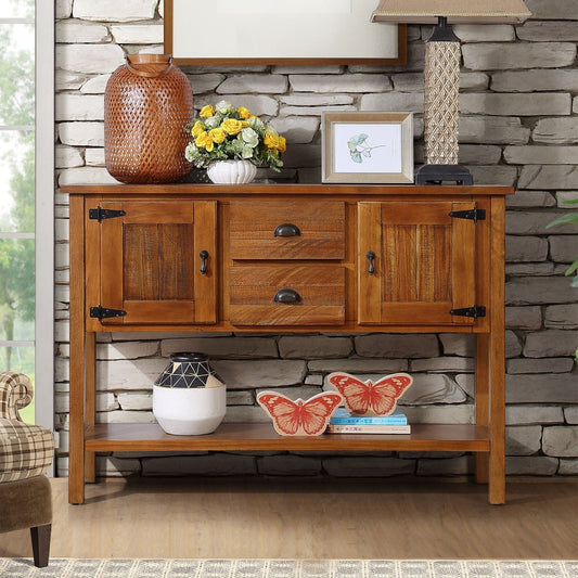 Mid Century Retro Solid Wood Sideboard
